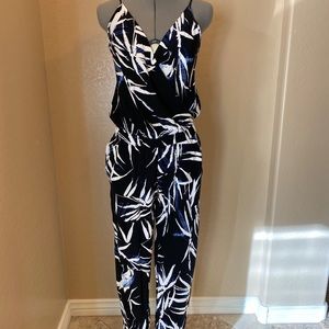 Fabletics Elaine Jumpsuit Floral Surplice Wrap